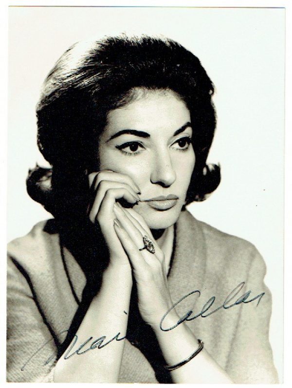 Maria Callas: Siged Portrait.
