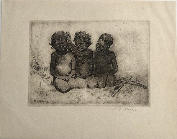 "THREE ABORIGINAL CHILDREN", B. E. MINNS.