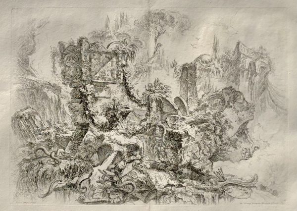 GIOVANNI BATTISTA PIRANESI, "LA TOMBA DI NERONE" [THE TOMB OF NERO]; From "GROTTESCHI".