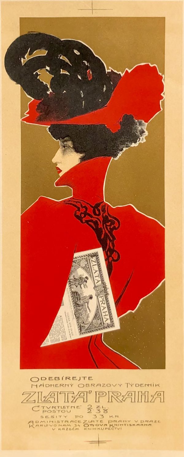 ZLATA' PRAHA, Viktor Oliva, Czech painter and illustrator.