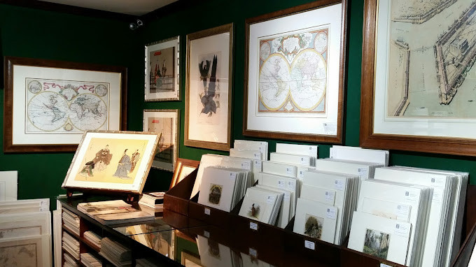 Antique Print Map Room shop photo